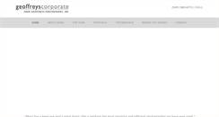 Desktop Screenshot of geoffreyscorporate.com